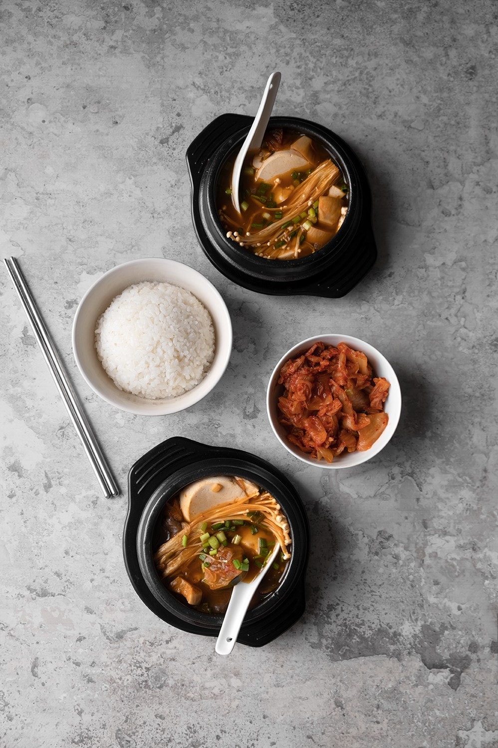 Sundubu jjigae (ragoût de tofu épicé) vegan Healthy Alie