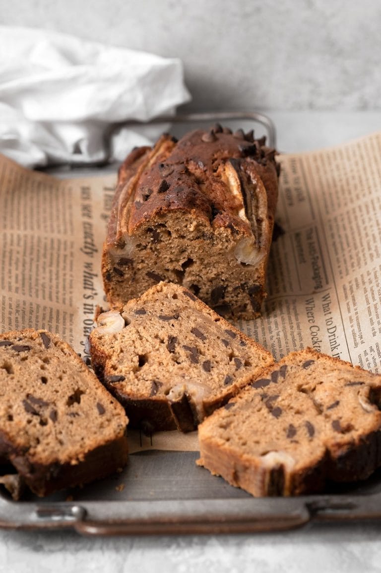 Banana Bread Vegan Aux Pépites De Chocolat - Healthy Alie