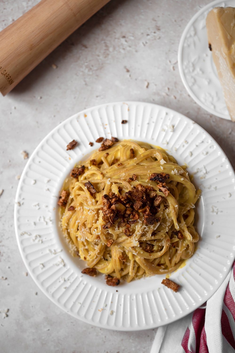 Pâtes carbonara vegan, facile et rapide Healthy Alie