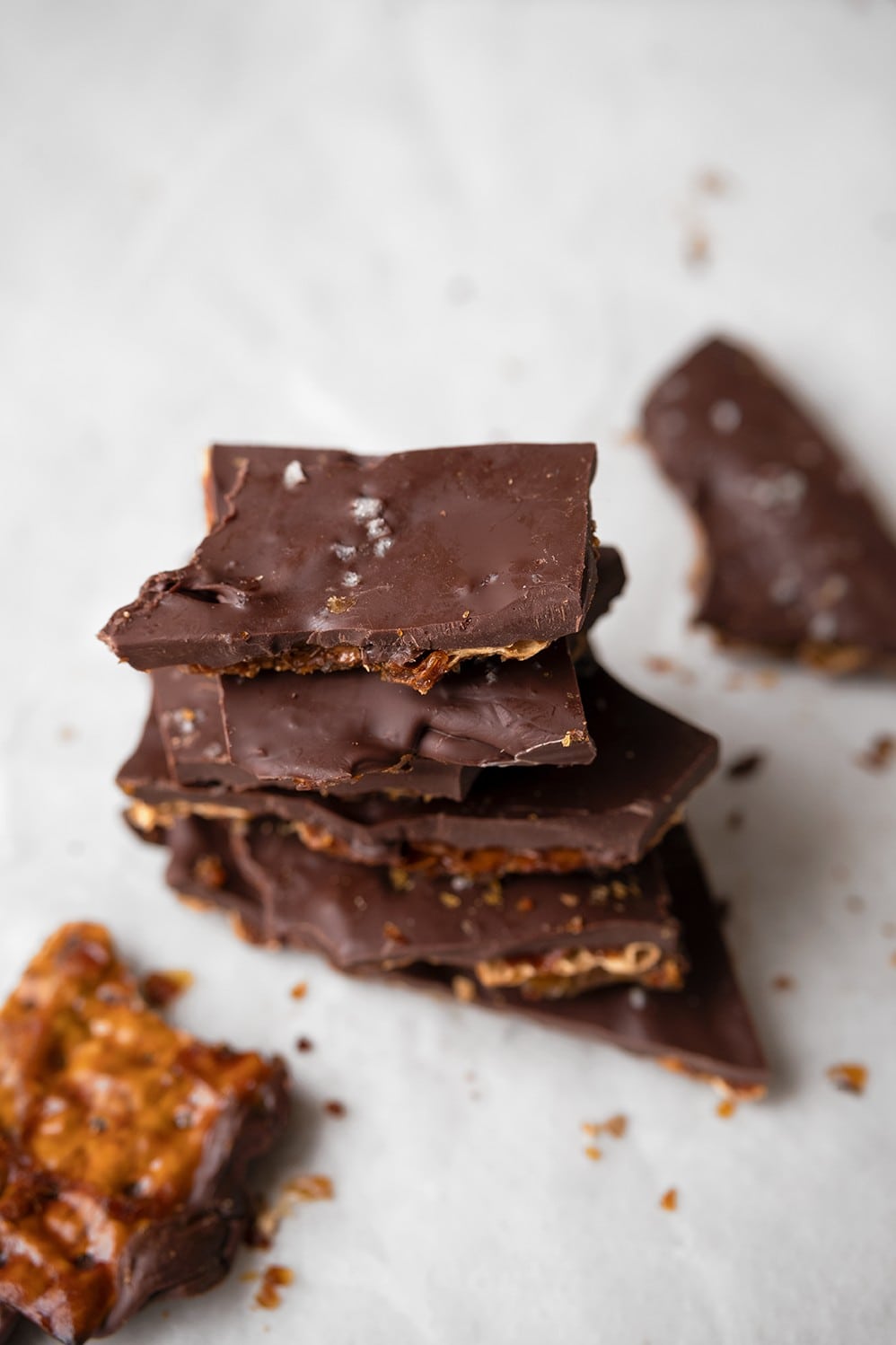 Matzo crunch chocolat caramel Healthy Alie