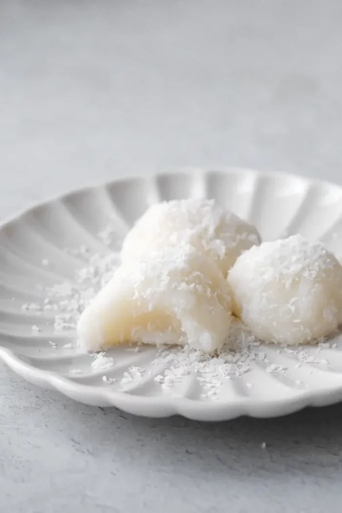 Boules coco moelleuses à la farine de riz gluant