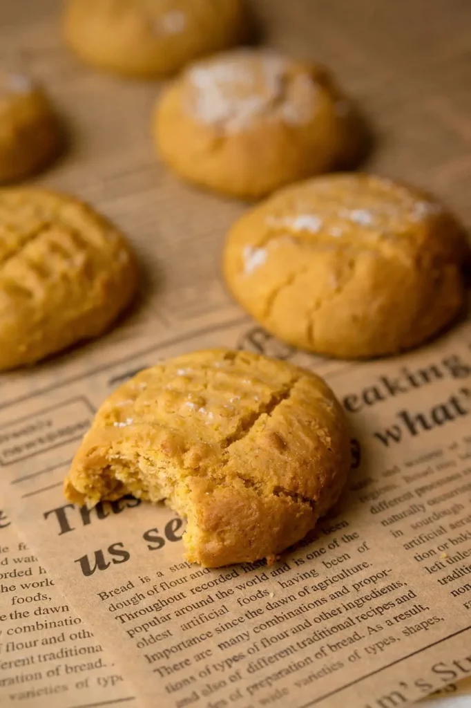 Cookies à la citrouille et au tahini avec texture moelleuse