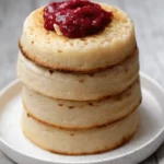 Crumpets anglais vegan prêts à être servis