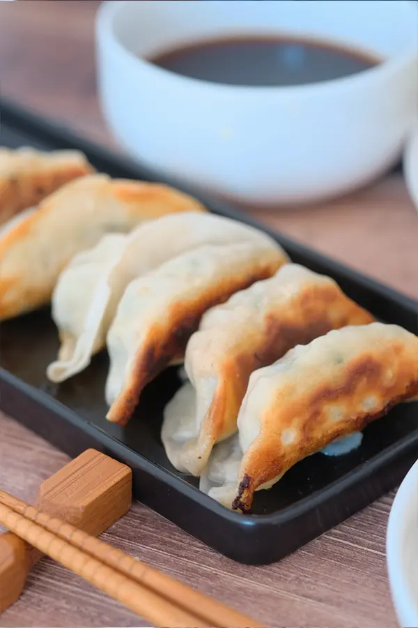 Gyozas maison après cuisson