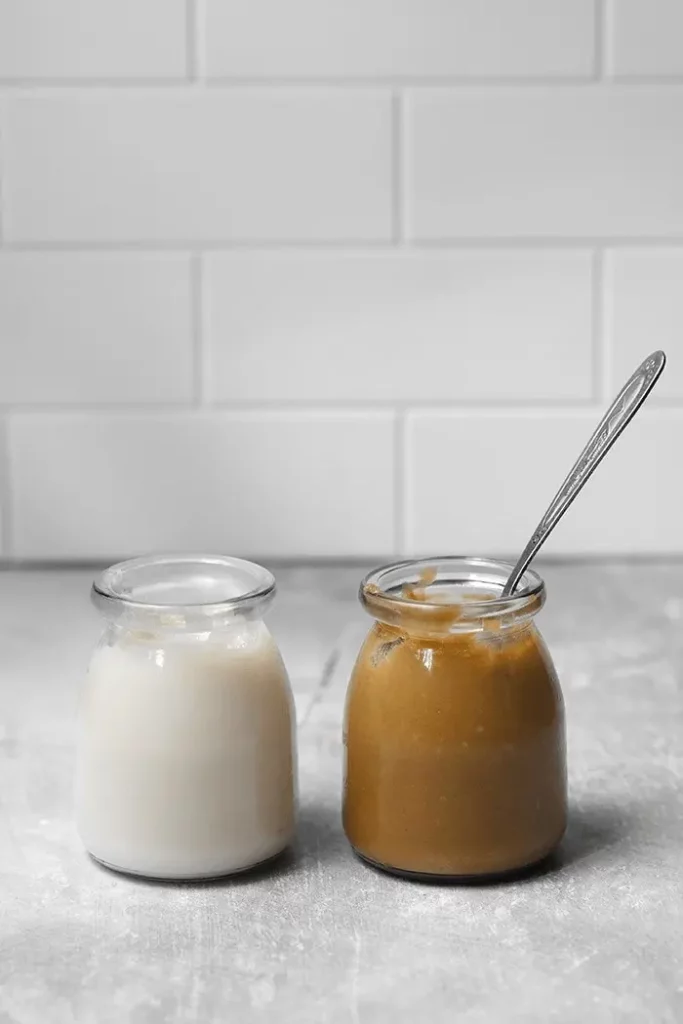 Bocal de lait concentré vegan maison