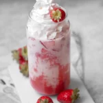 Lait fraise vegan maison inspiré des cafés coréens